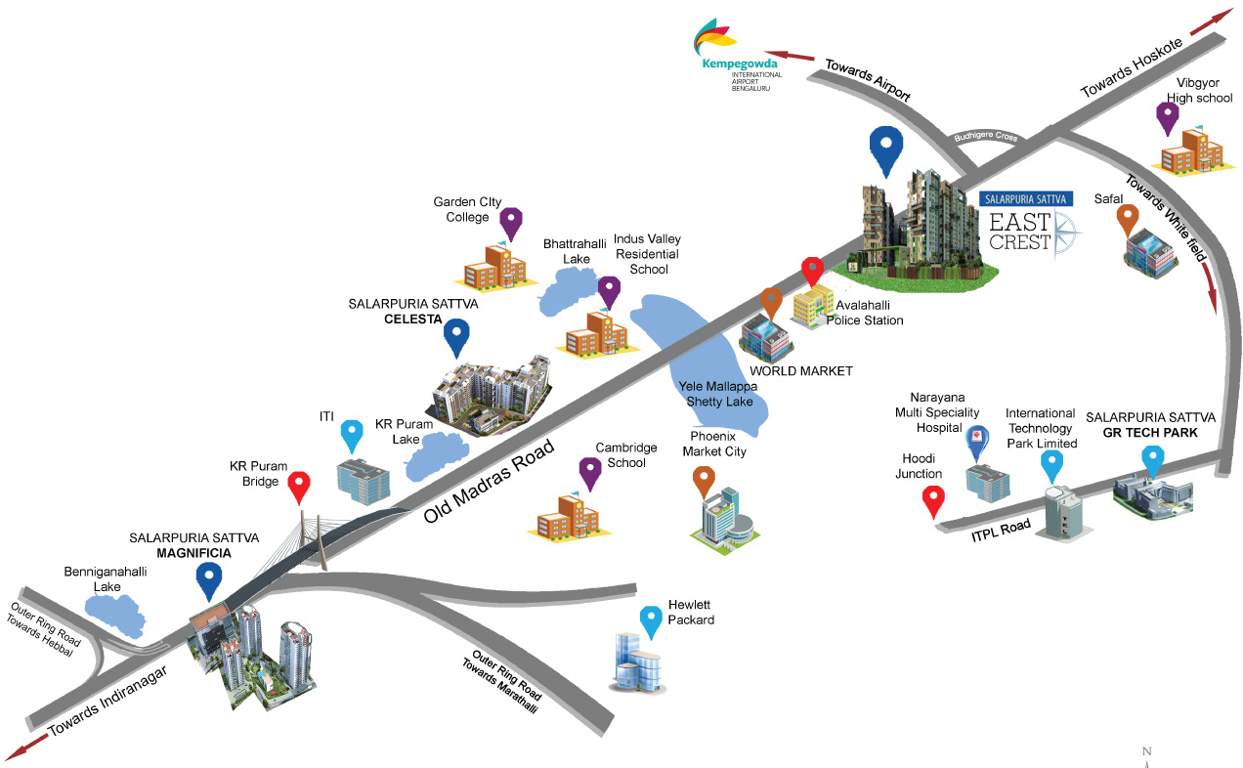 east crest Images for Location Plan of Salarpuria Sattva East Crest