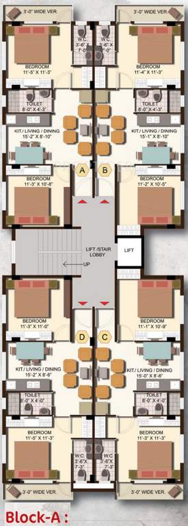  meena srishti Images for Cluster Plan of GM Meena Srishti