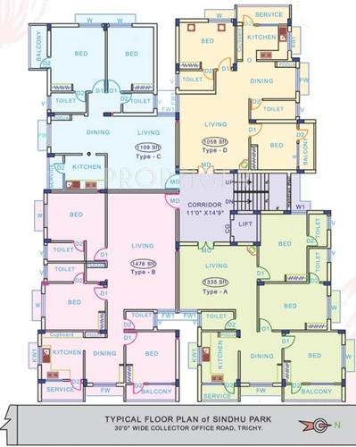 jeyam-builders sindhu-park  Sindhu Park Cluster Plan