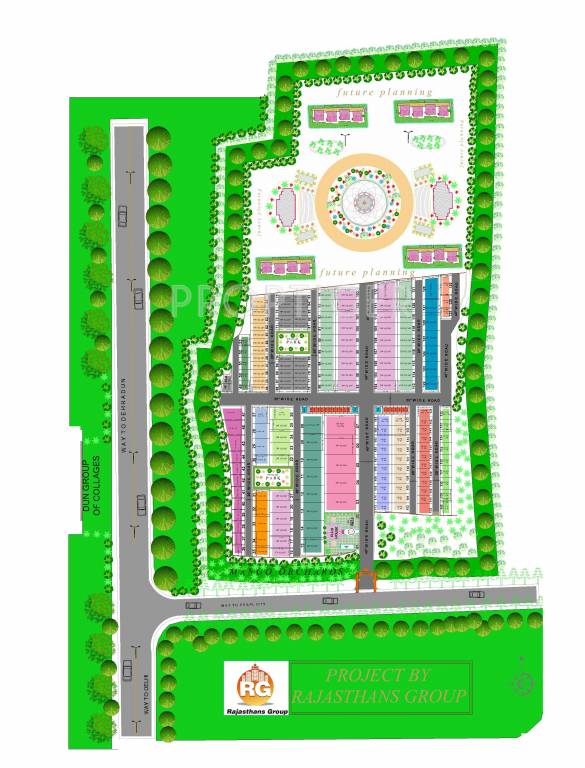 rajasthans group pearl city Layout Plan