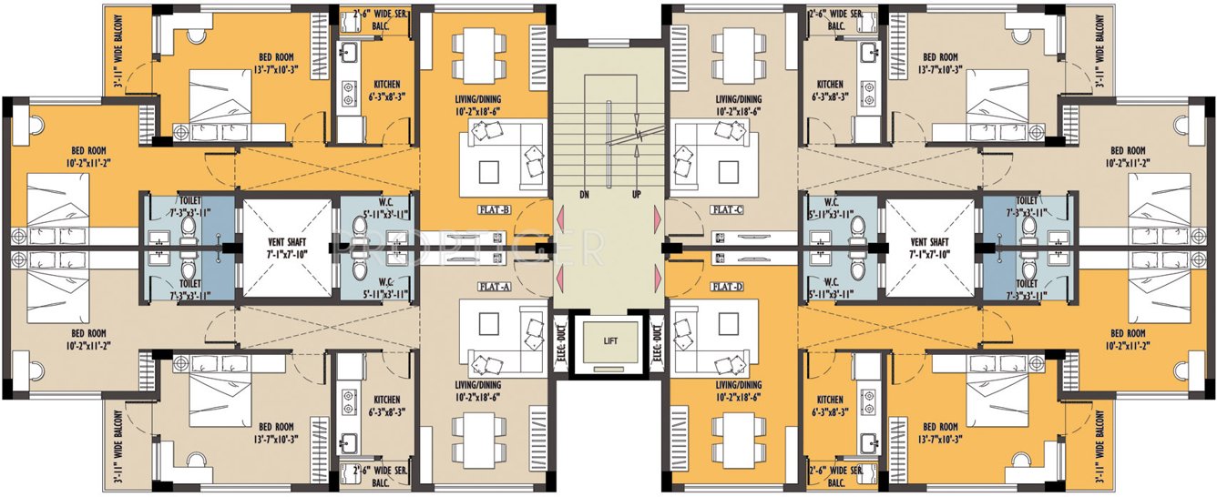 Images for Cluster Plan of Bengal Oasis