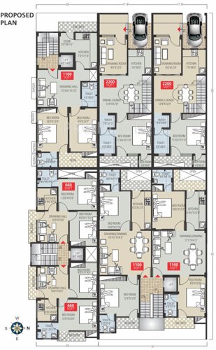 Images for Cluster Plan of Vibrant Nandan Residency Images for Cluster Plan of Vibrant Nandan Residency