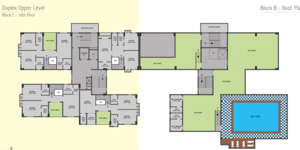 Block B And C Cluster Plan For 18th Floor identity Block B And C Cluster Plan For 18th Floor