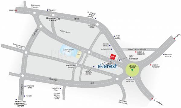 Images for Location Plan of Namitha Everest Images for Location Plan of Namitha Everest