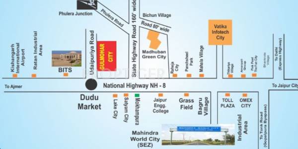 Location Plan rajasthans-group gulmohar-city Location Plan