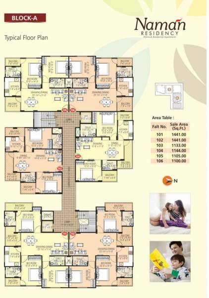 Tower A Cluster Plan naman-residency-phase-ii Tower A Cluster Plan
