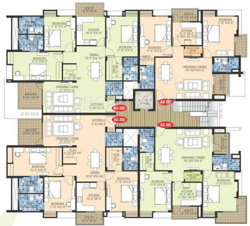 Images for Cluster Plan of Ashadeep Group Gulmohar Walkup Apartment