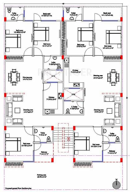 Images for Cluster Plan of Vinayak Vinayak Apartments