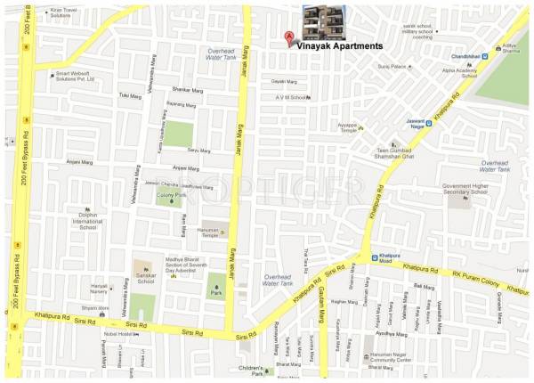 Images for Location Plan of Vinayak Vinayak Apartments