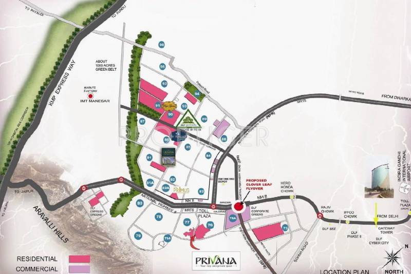 privana Images for Location Plan of DLF Privana