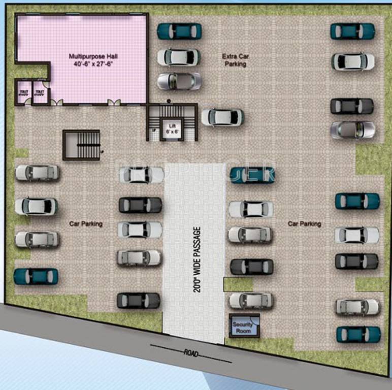 Images for Cluster Plan of Sri Vasantham Apartment