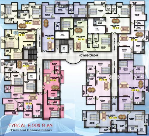 Images for Cluster Plan of Sri Vasantham Apartment