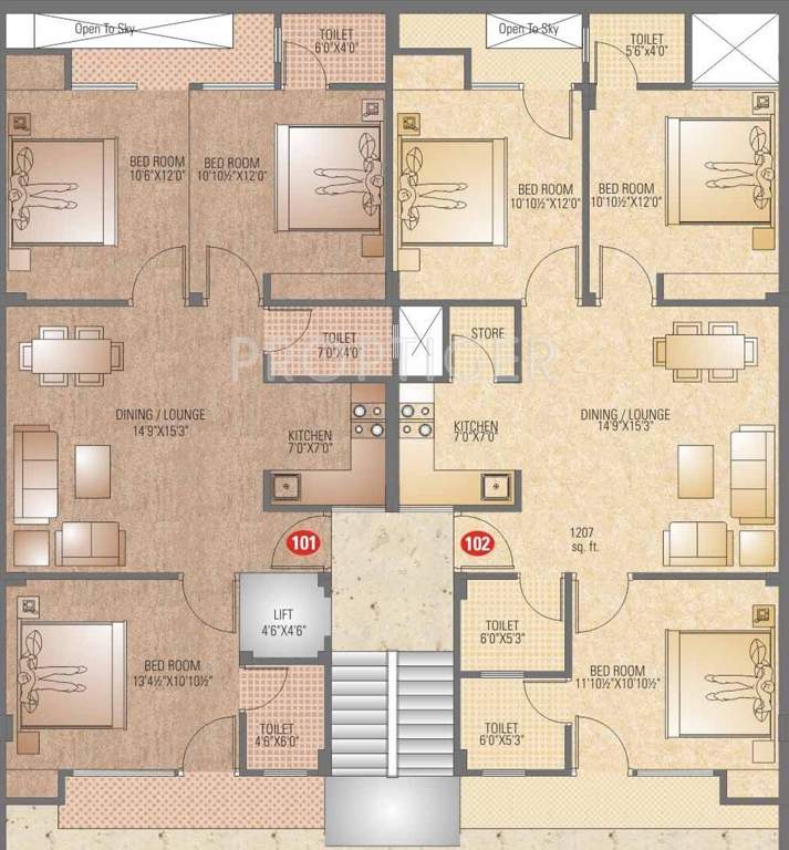 Images for Cluster Plan of Vibrant Pinkcity Apartments