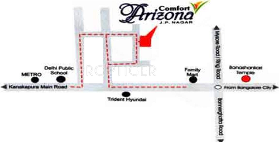 arizona Images for Location Plan of Comfort Builders and Developers Arizona