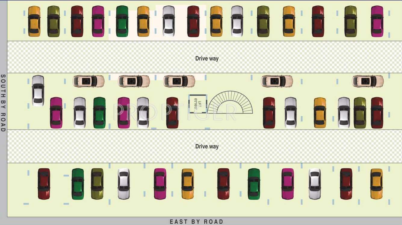  grands apartment Images for Cluster Plan of Dhanush Grands Apartment