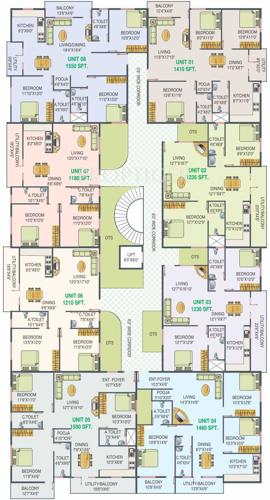  grands-apartment Images for Cluster Plan of Dhanush Grands Apartment