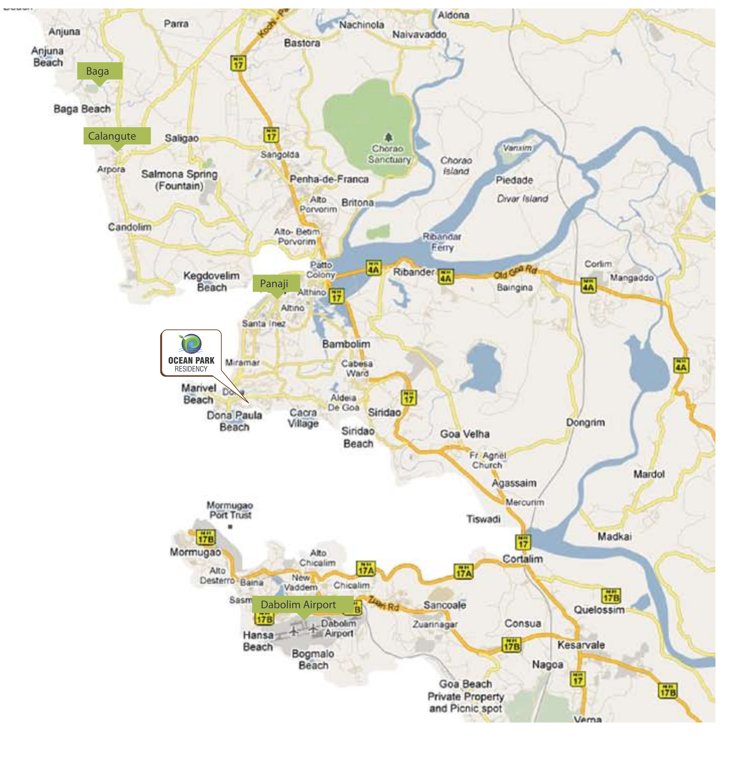  ocean park residency Location Plan