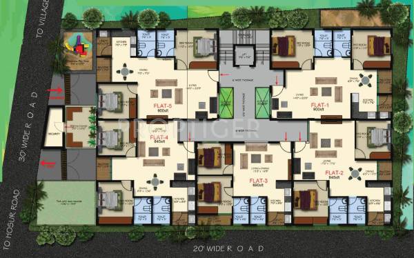 Images for Cluster Plan of AK Builders and Developers Fortune Residency