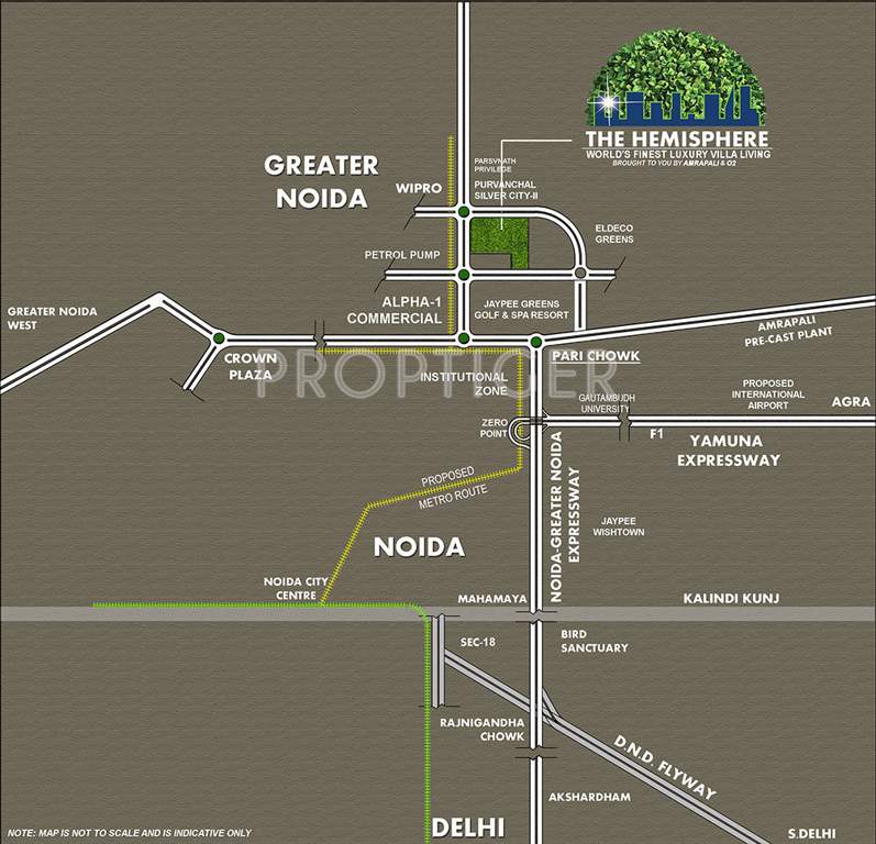 golf villas Images for Location Plan of The Hemisphere Golf Villas
