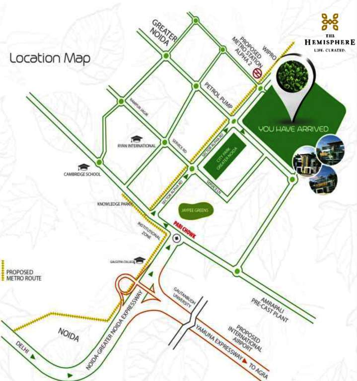 golf villas Images for Location Plan of The Hemisphere Golf Villas