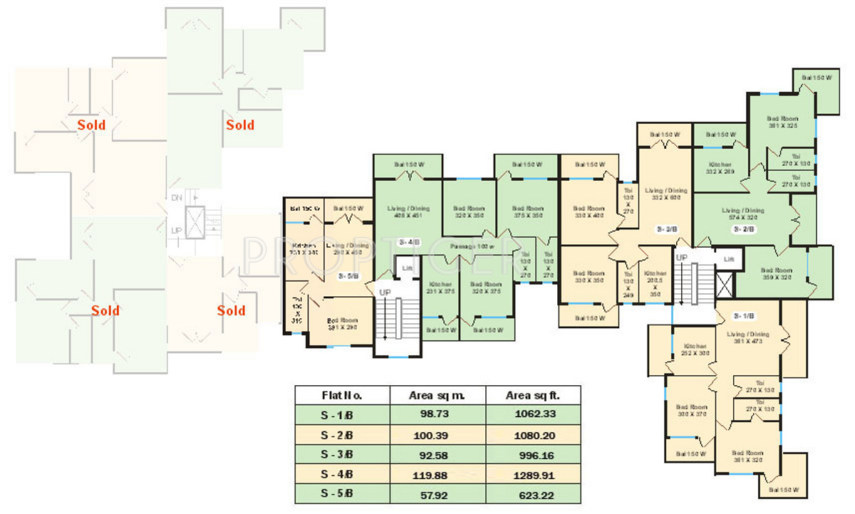 vaastu estate hermitage Hermitage Block B Cluster Plan For Second Floor