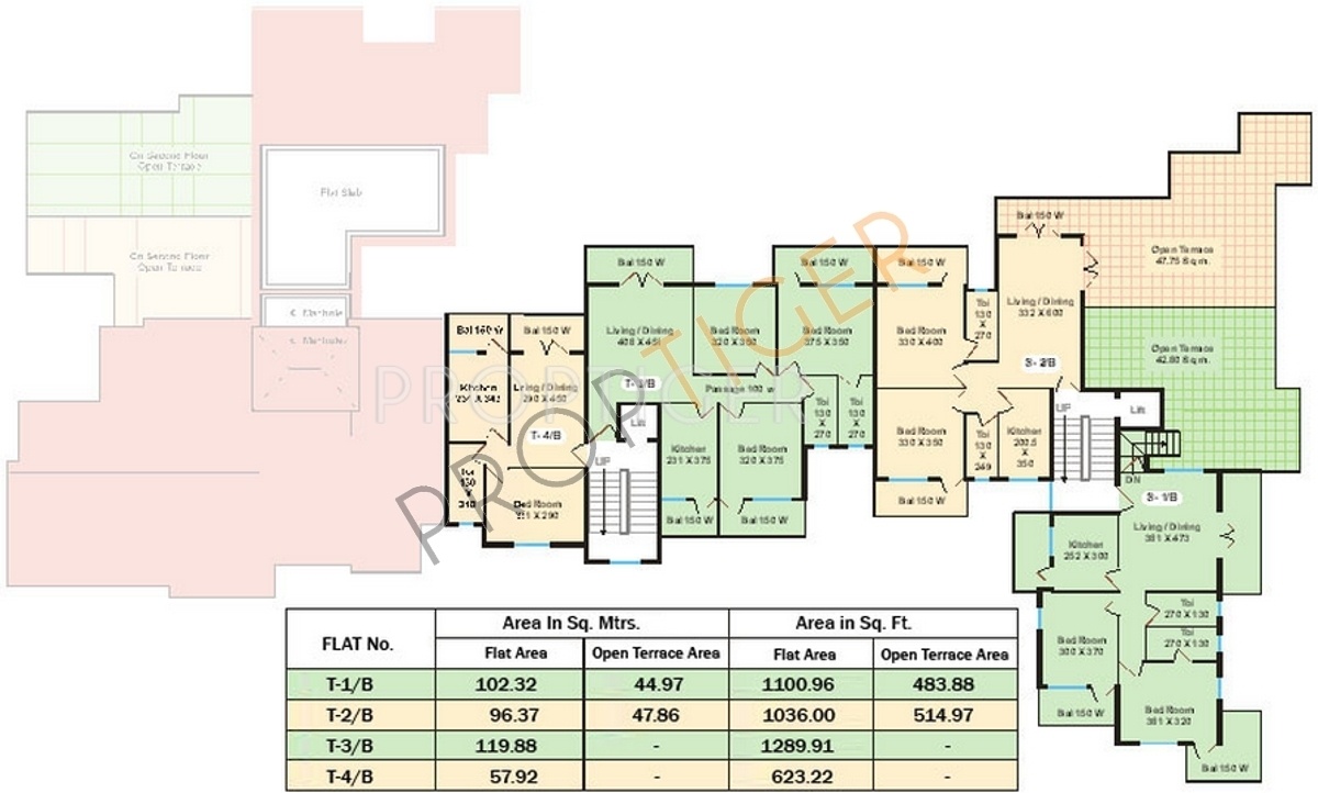 vaastu estate hermitage Hermitage Block B Cluster Plan For Third Floor