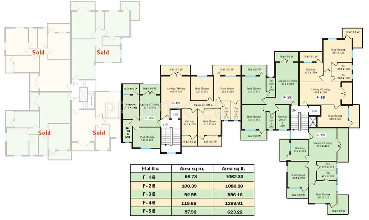 vaastu estate hermitage Hermitage Block B Cluster Plan For First Floor