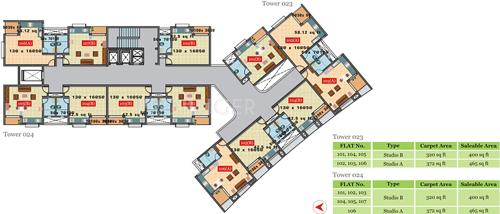 Images for Cluster Plan of Amanora Group Amanora Towers 23 25