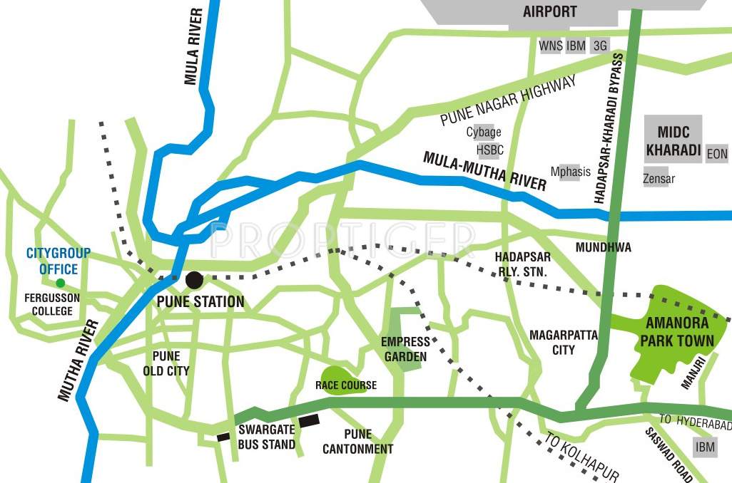 Images for Location Plan of Amanora Group Amanora Towers 23 25