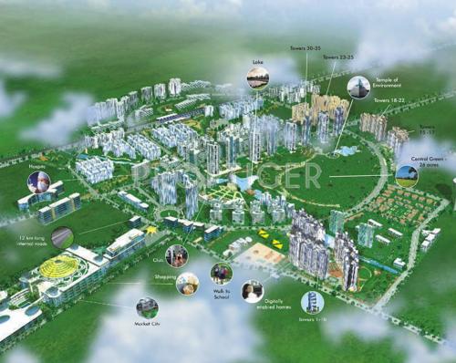 Images for Master Plan of Amanora Group Amanora Towers 23 25