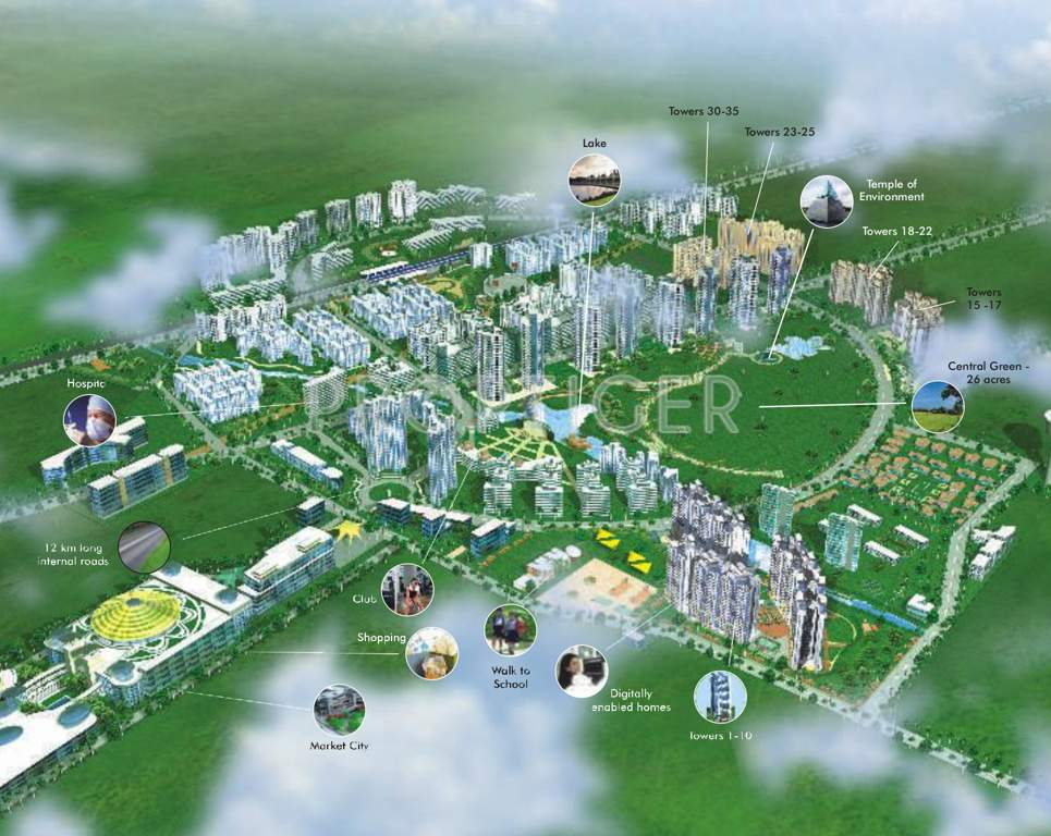 Images for Master Plan of Amanora Group Amanora Towers 23 25