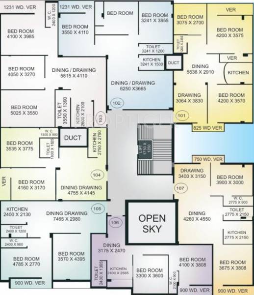 Images for Cluster Plan of Krishti Plaza