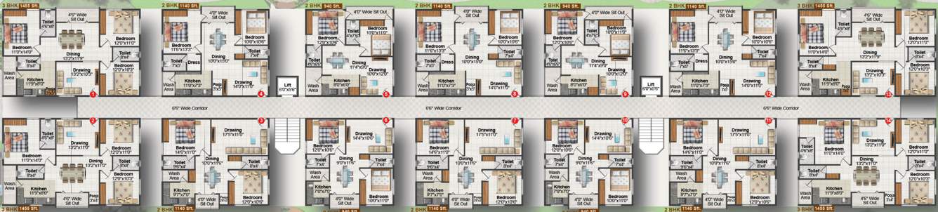  ishta Images for Cluster Plan of Giridhari Ishta