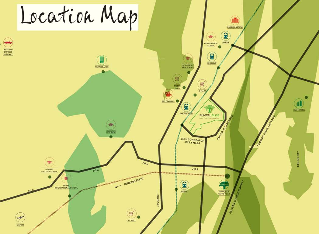  bliss Images for Location Plan of Runwal Bliss