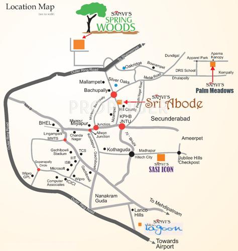  spring-woods Images for Location Plan of Sanvi Spring Woods