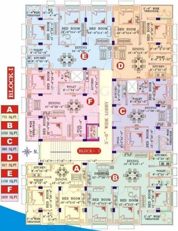 Images for Cluster Plan of B G Biswanath Abasan