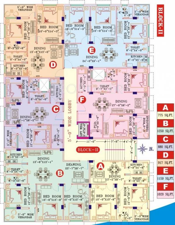 Images for Cluster Plan of B G Biswanath Abasan