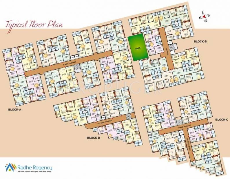 Images for Cluster Plan of Landmark Radhe Regency