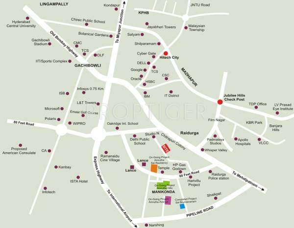 amrutha-constructions-hyderabad laxmi-residency Location Plan