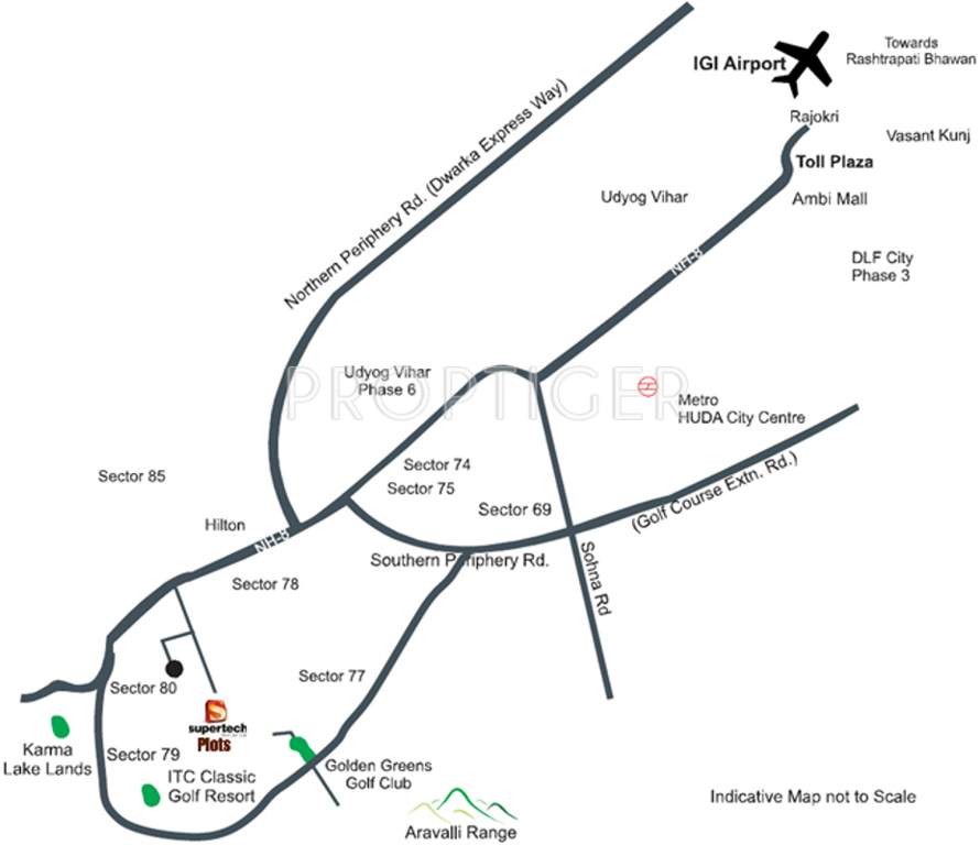 aadri Images for Location Plan of Supertech Neeladri Floors