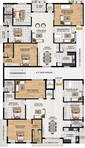 Pallazio Cluster Plan from 1st to 4th Floor pallazio Pallazio Cluster Plan from 1st to 4th Floor