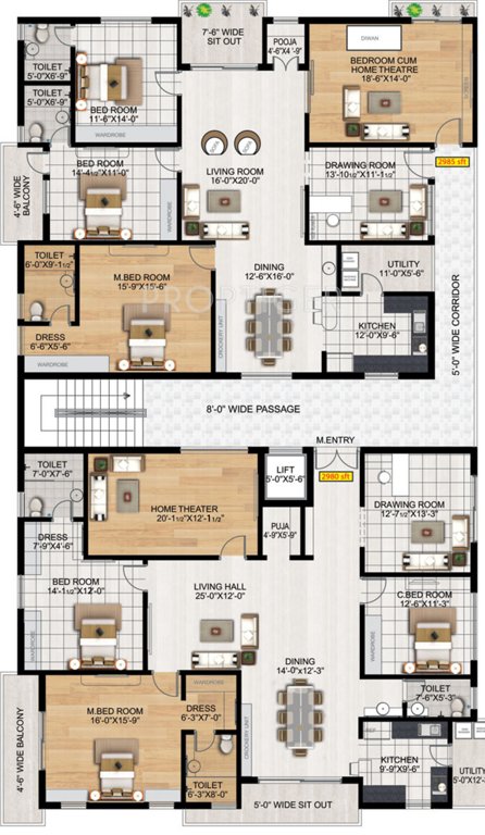 pallazio Pallazio Cluster Plan from 1st to 4th Floor