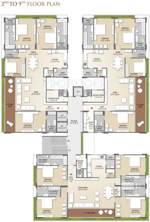  palazzo Images for Cluster Plan of Hindva Palazzo