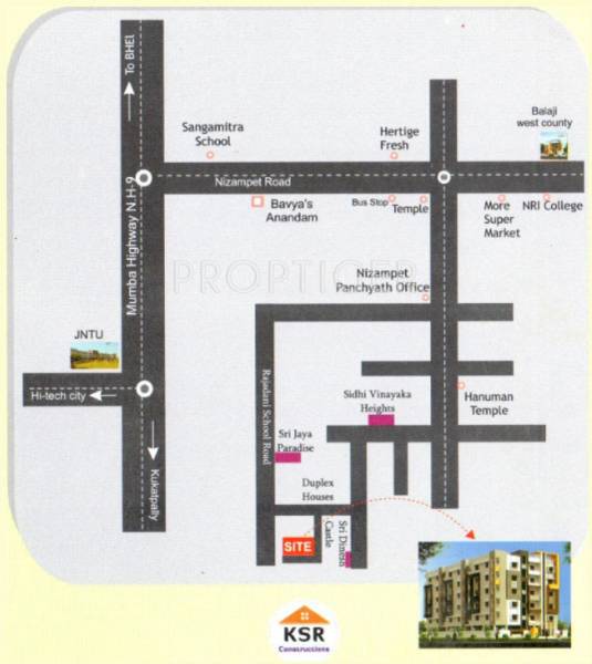 Location Plan sri-jaya-prestige Location Plan