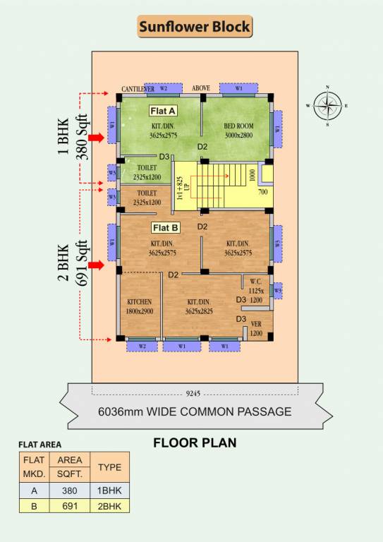  gardens Sunflower Cluster Plan
