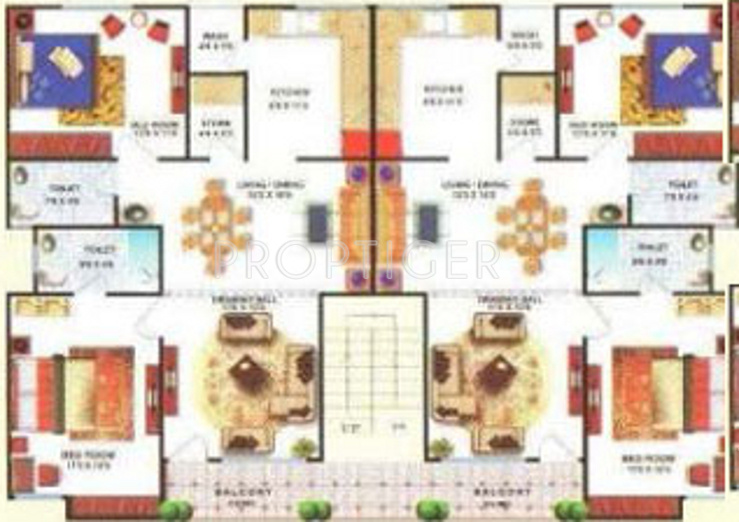 Images for Cluster Plan of Amrapali Modern City Apartment
