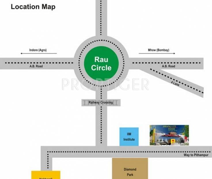Images for Location Plan of Amrapali Modern City Apartment