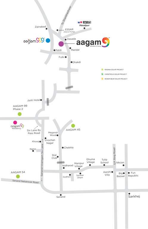 9 Images for Location Plan of Aagam 9