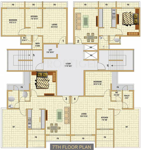 Images for Cluster Plan of Satyam Aura