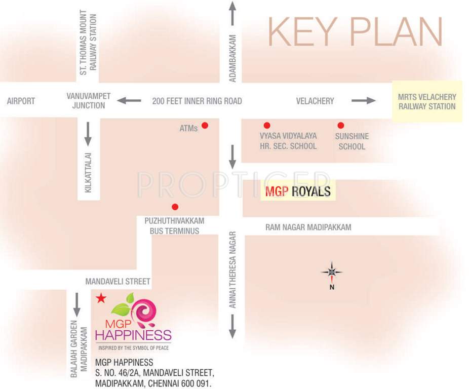  happiness Images for Location Plan of MGP Happiness